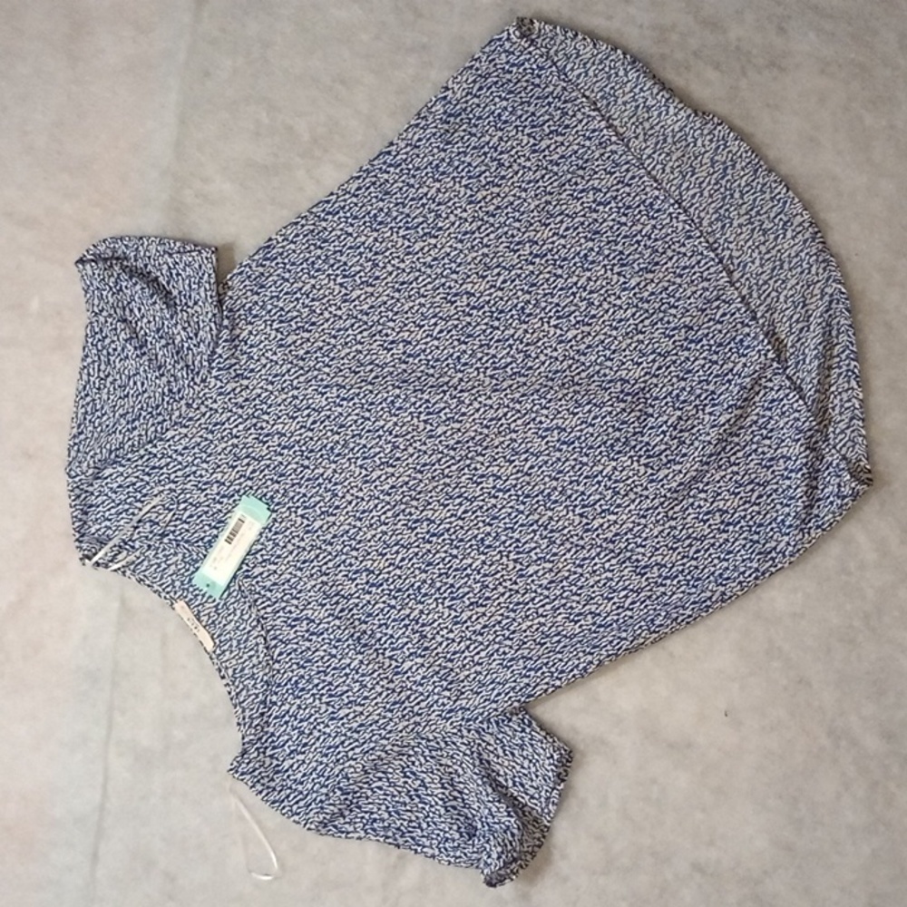 Lelis Blue Pattern Top